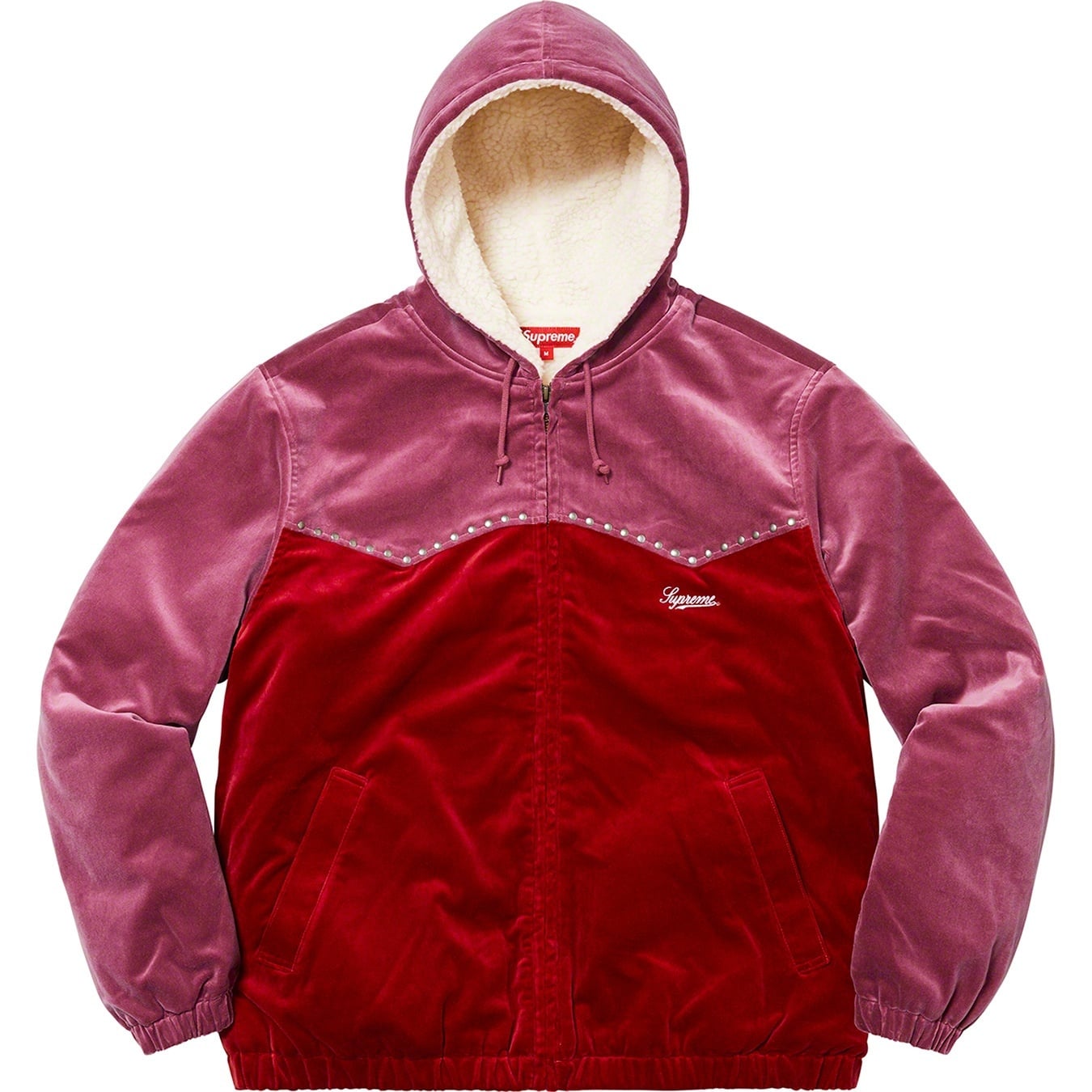 Studded Velvet Hooded Work Jacket view 16